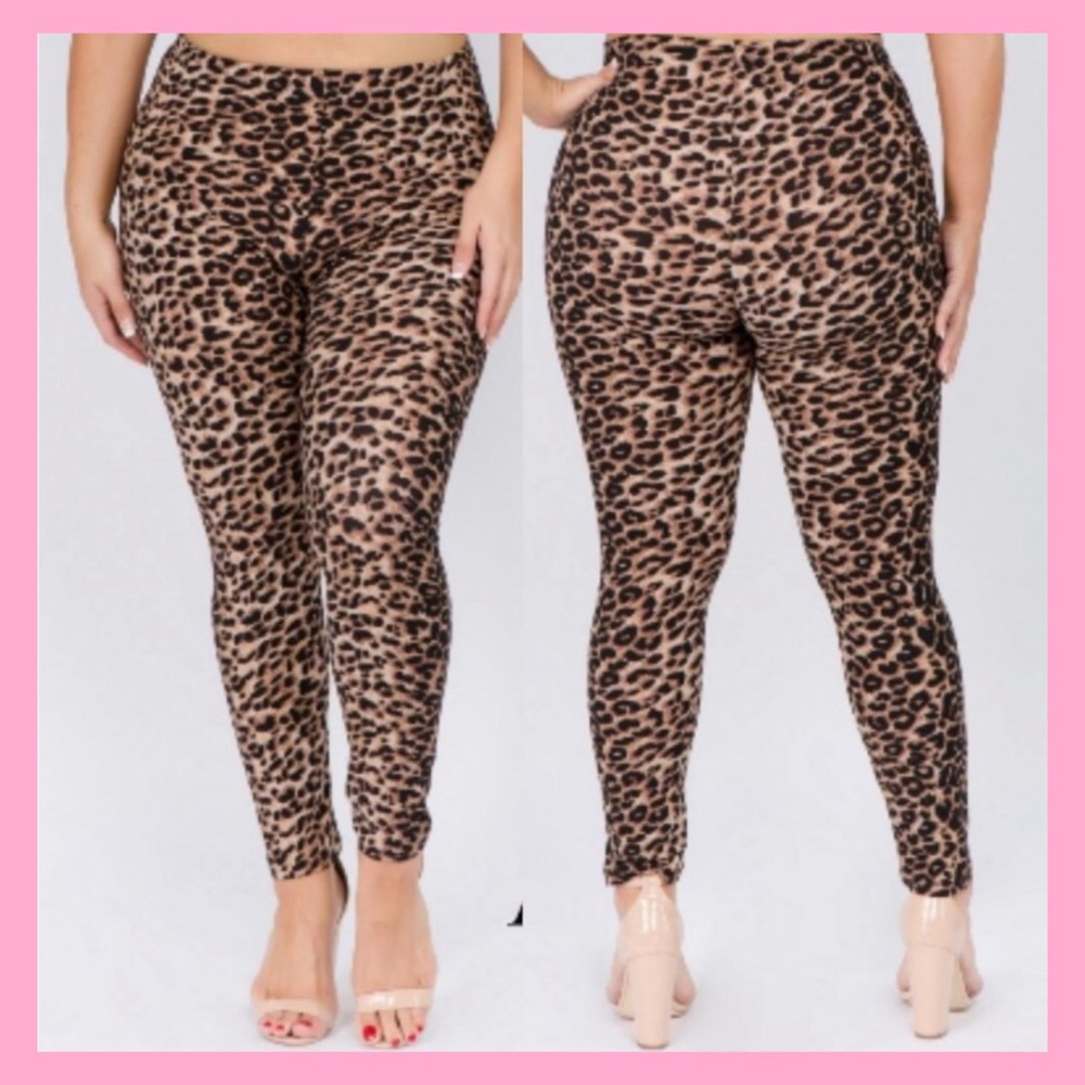 (PLUS) cheetah print leggings💕